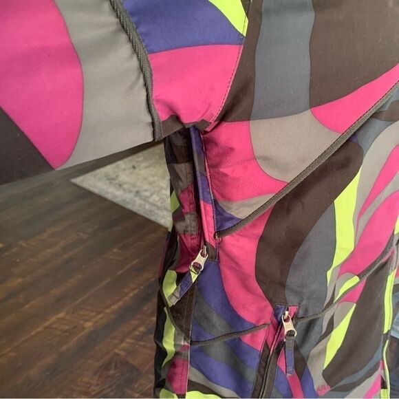 686 Snowboard Ski Jacket Graphic Neon Graphic Multicolor Sz XS - Picture 10 of 14